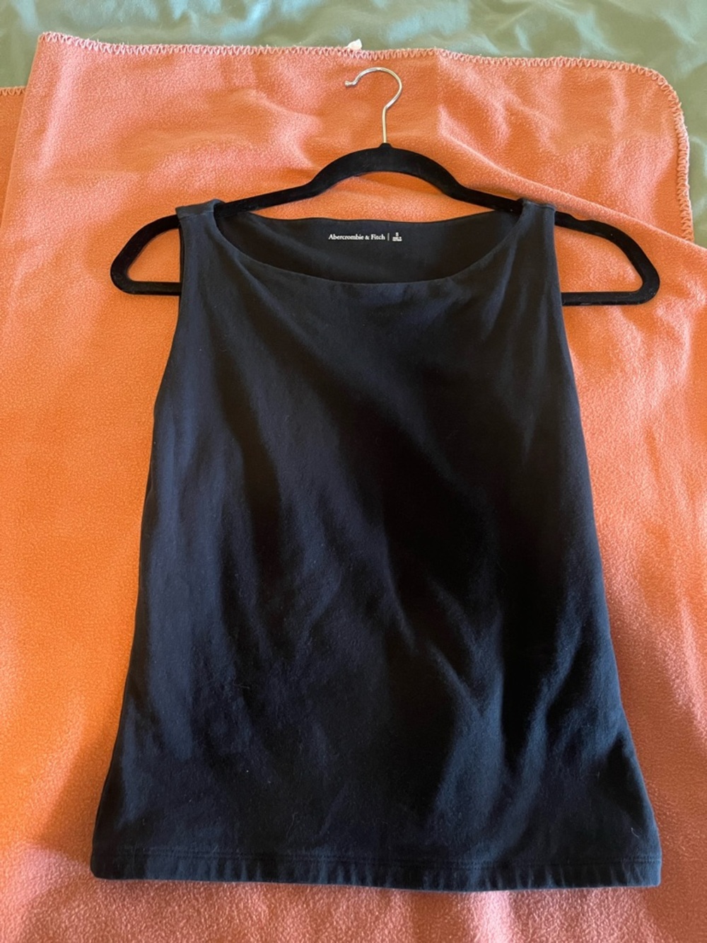 Abercrombie & Fitch Black Scoop Neck Tank